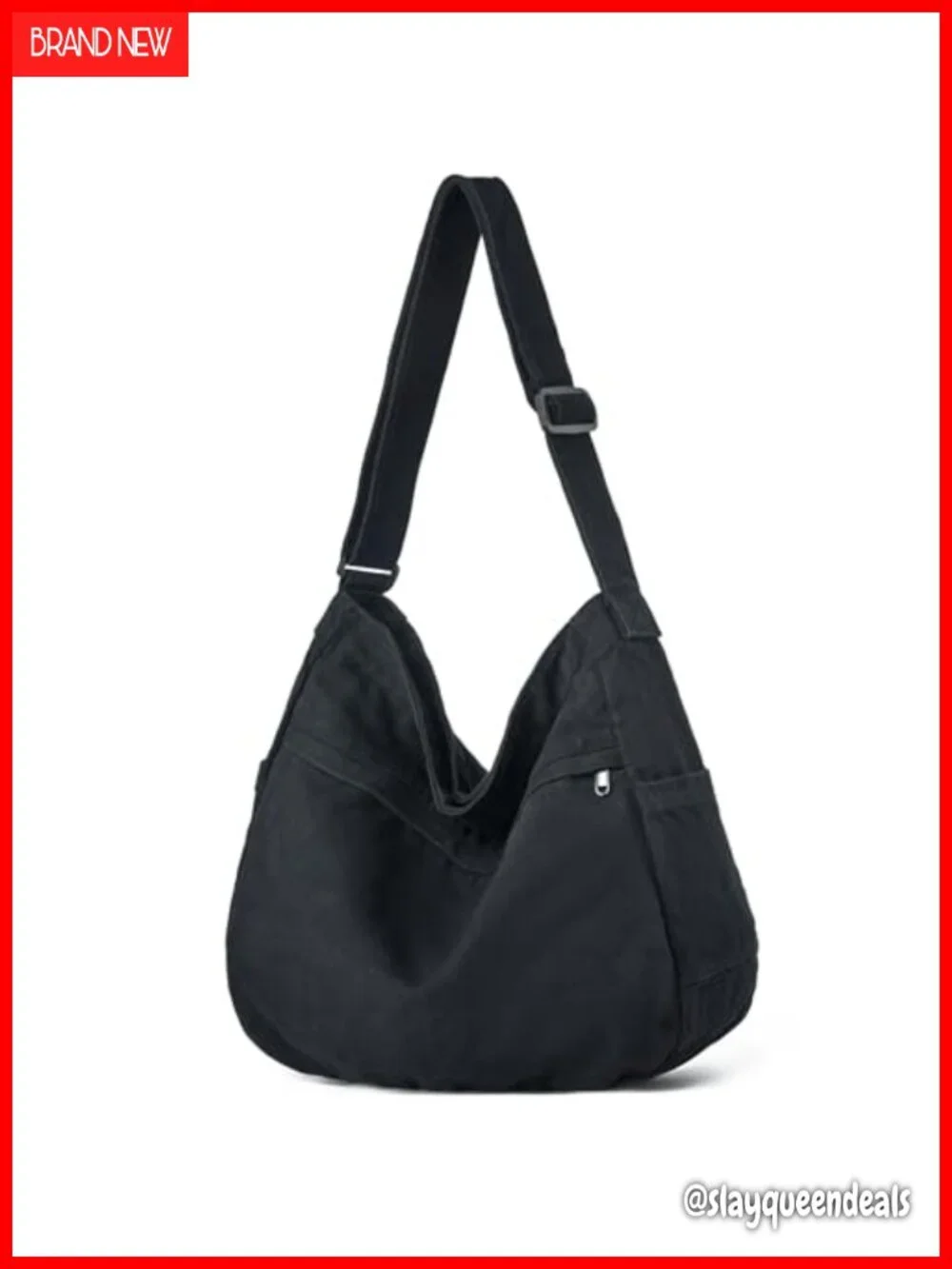 Canvas Hobo Crossbody Tote Bag Large Messenger Bag